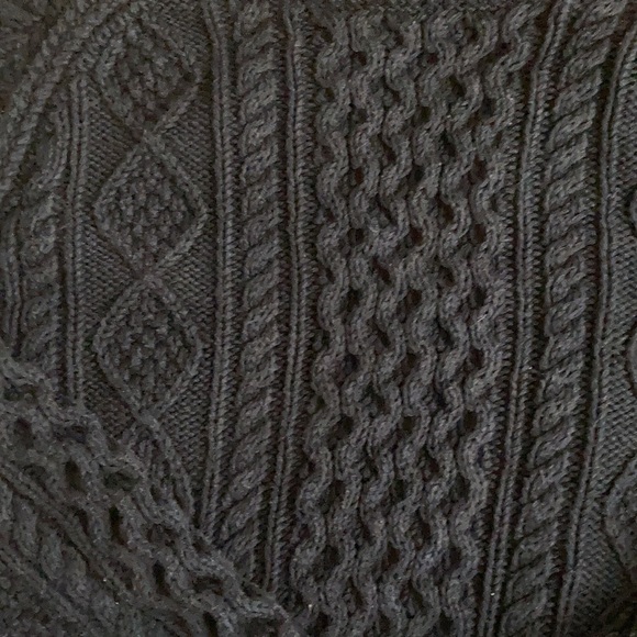 Tunic cable knit fisherman sweater - Picture 5 of 9